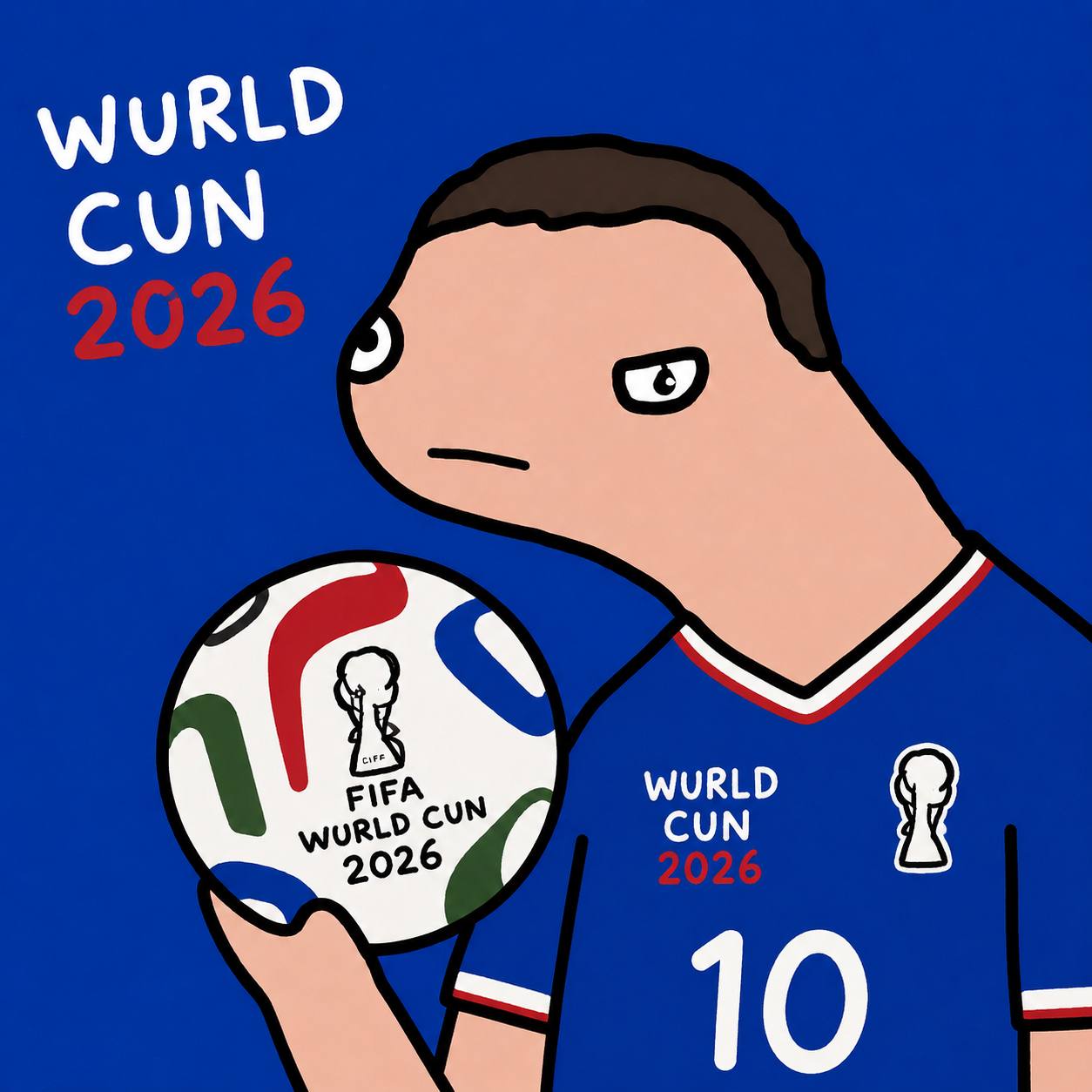 Wurld Cun Meme - Player with ball